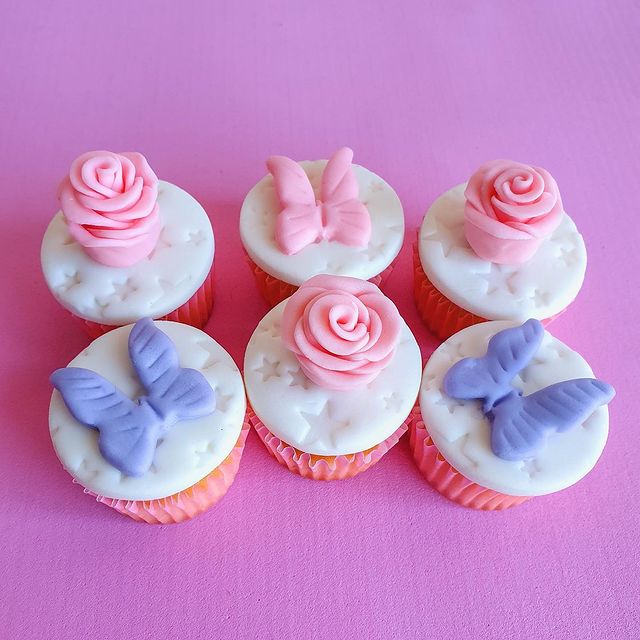 Mini Cupcakes Decorados – Borboletas